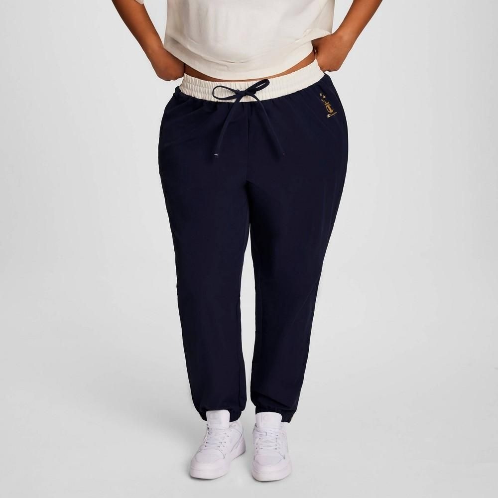 Size 3X Champion Womens Gold Medal Side Zip Joggers Navy Blue Track Pants